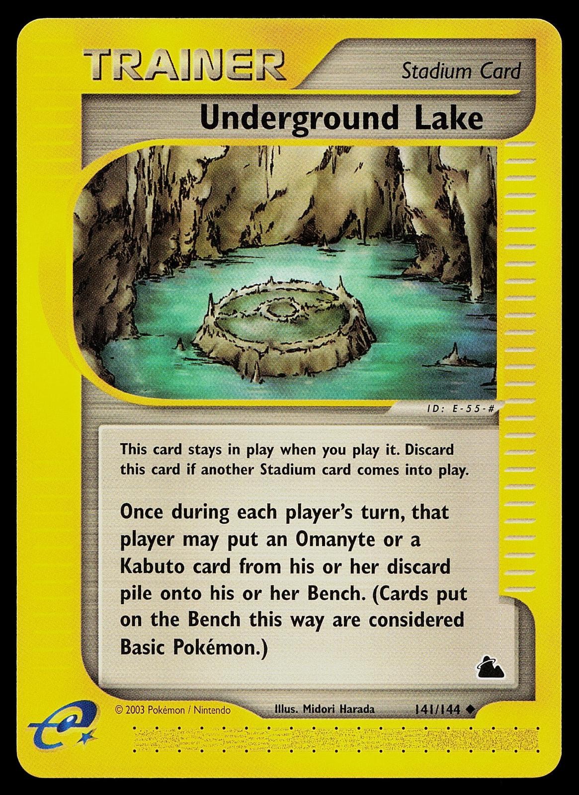 Pokemon Card - Underground Lake Skyridge 141/144 Uncommon