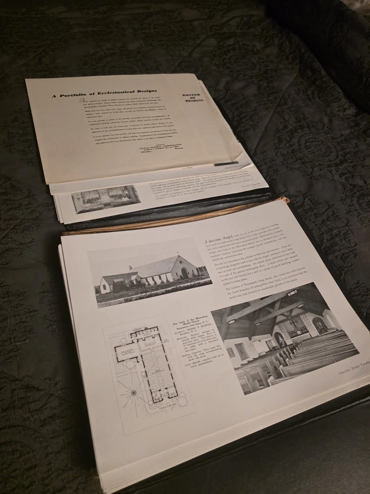 A PORTFOLIO OF ECCLESIASTICAL DESIGNS -  1945 1st Edition  - Image 4 of 4