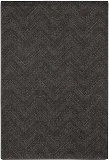 10x13 Milliken Black Geometric Area Rug Guest House RAVEN - Aprx 10 9 x 13 2