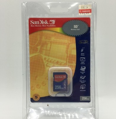 Vintage SanDisk 256MB Secure Digital Memory Card (SDSDB-256-768)