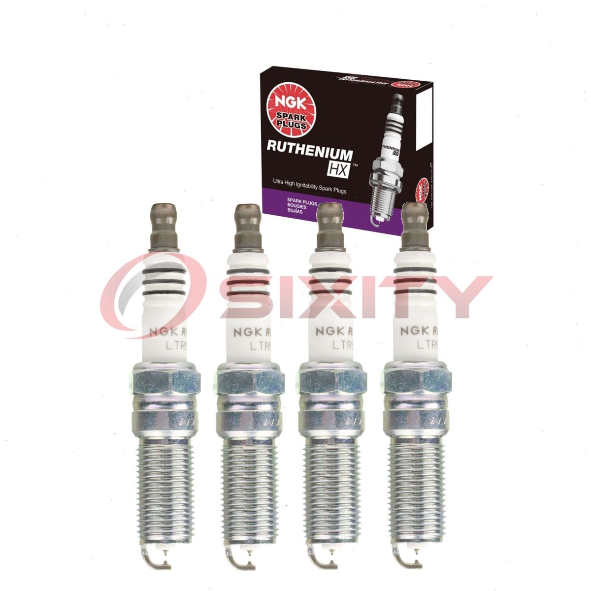 4 pc NGK Ruthenium HX Spark Plugs for 2014-2019 Chevrolet Impala 2.4L 2.5L sl