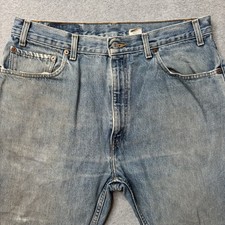 Vintage Levis 505 Jeans Mens 36x32 Blue Denim Cotton Faded Made in USA 90s