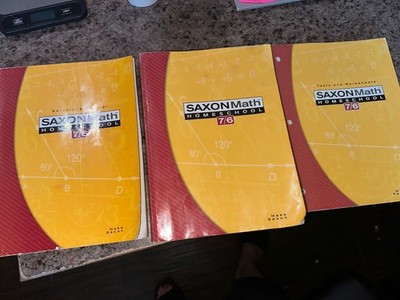 Saxon 7/6 Math SET  2005 - Textbook - Tests & Worksheets & Solutions Manual