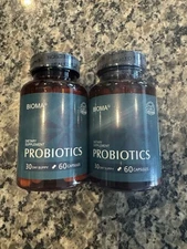 Bioma Probiotic Prebiotic Synbiotic Gut Digestive Health Supplement-2 bottles  