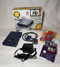 Iomega Zip 100 Parallel Port External Drive 10012 With Box Working