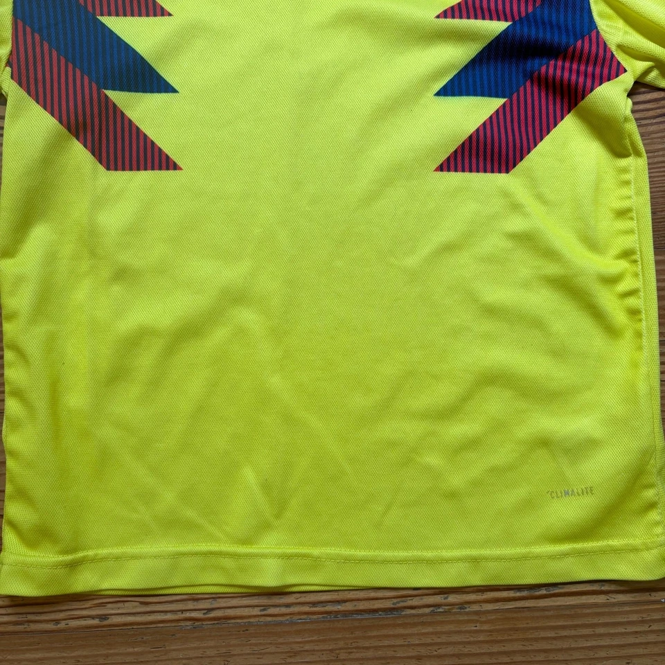 Adidas Columbia Selección Amarillo Manga Corta Niños Camiseta Camiseta TALLA 8 Foto 4 de 4