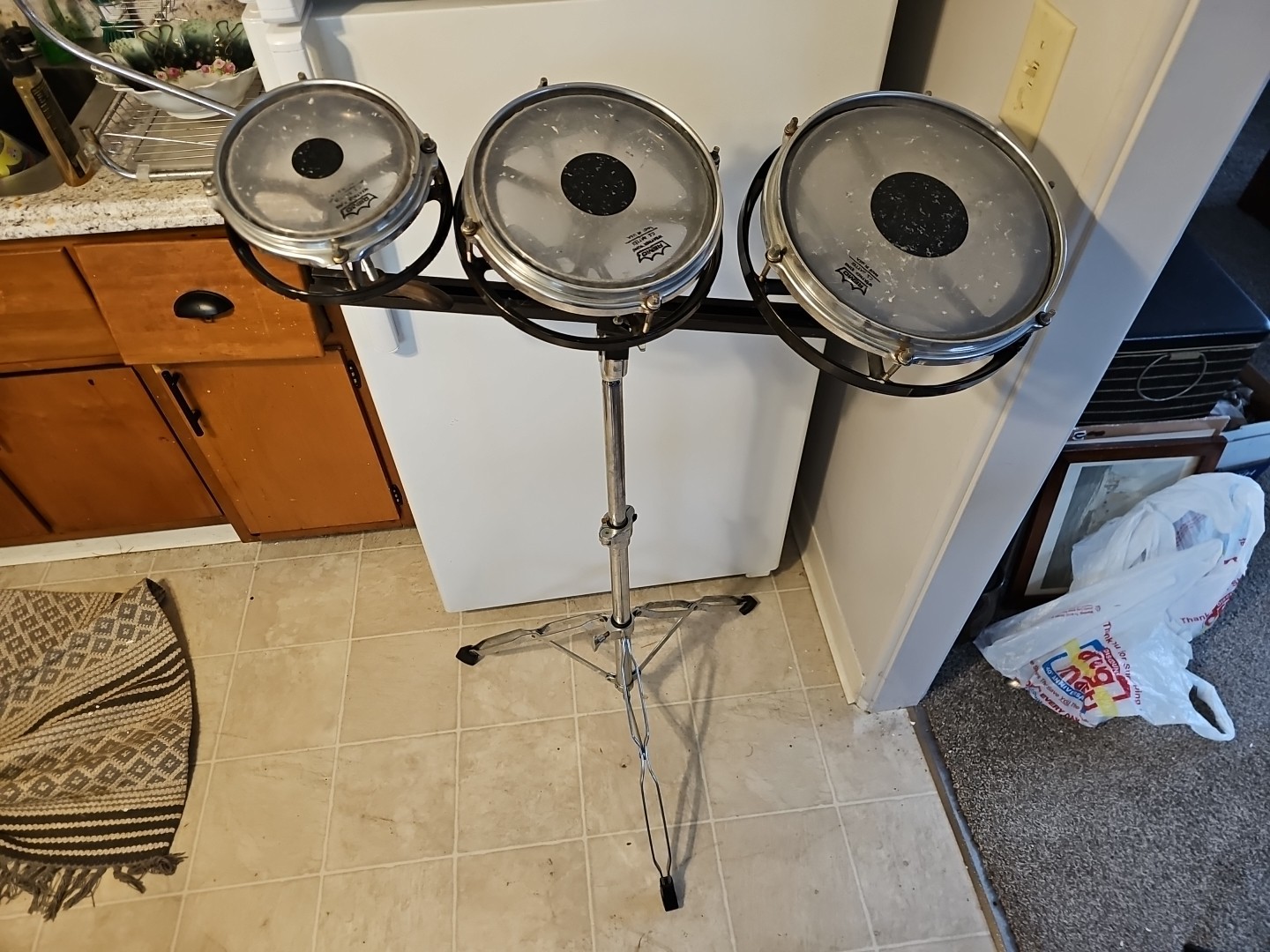 Remo Rototom 10, 8, 6 set with Stand