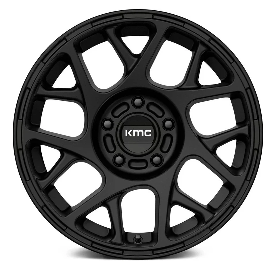 KMC KM708 BULLY Wheel 17x8 (38, 5x120.65, 74.1) Black Single Rim Foto 2 de 3