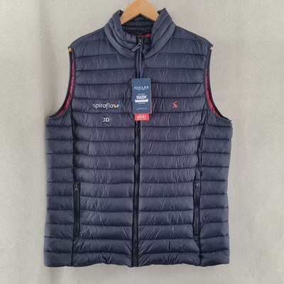 Joules Mens Vest Quilted Go To Gilet Jacket NEW Size XL Bue Preppy Outdoor Ski