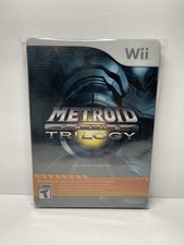 Metroid Prime Trilogy Collector's Edition Steelbook -Wii CIB Clean Disc