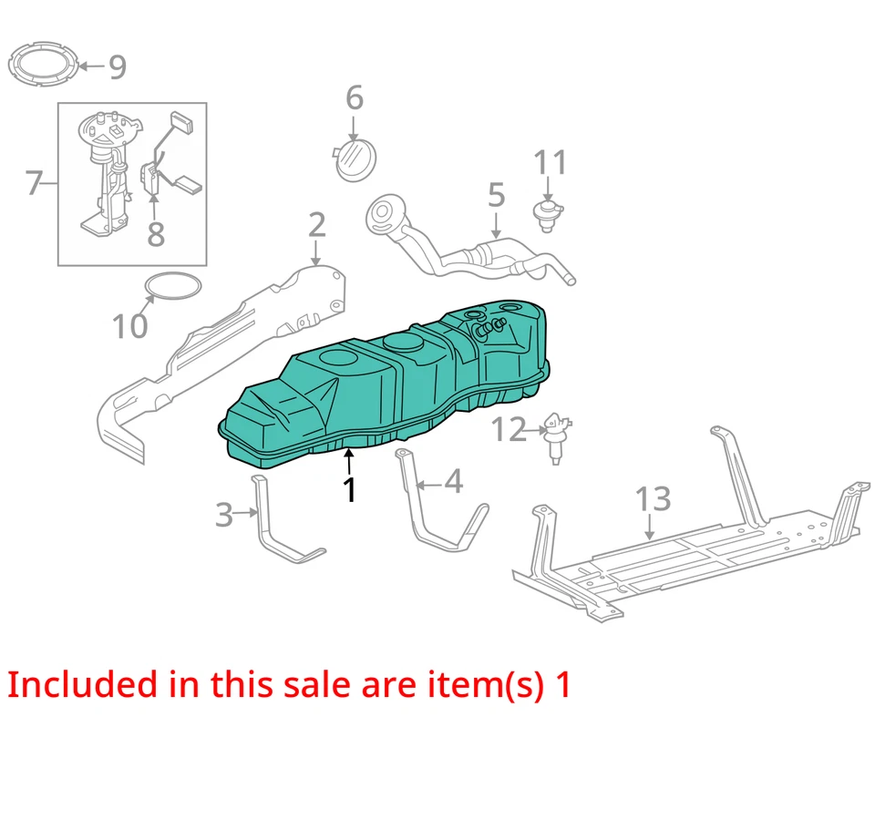 (LOCAL PICKUP ONLY) Fuel Tank 4 Door Regular Cab 145" Wb Fits 04-08 FORD F150 PI Foto 3 de 4