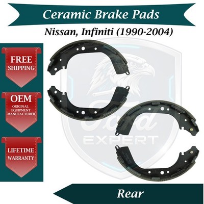 Bosch OEM Rear Brake Shoes For 1990-2004 Nissan & Infiniti Lifetime Warranty