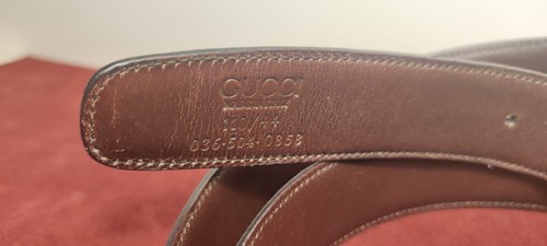 Gucci Gürtel Herren Made in Italy 036.504.0858 Braun 110/44 - Bild 2 von 3