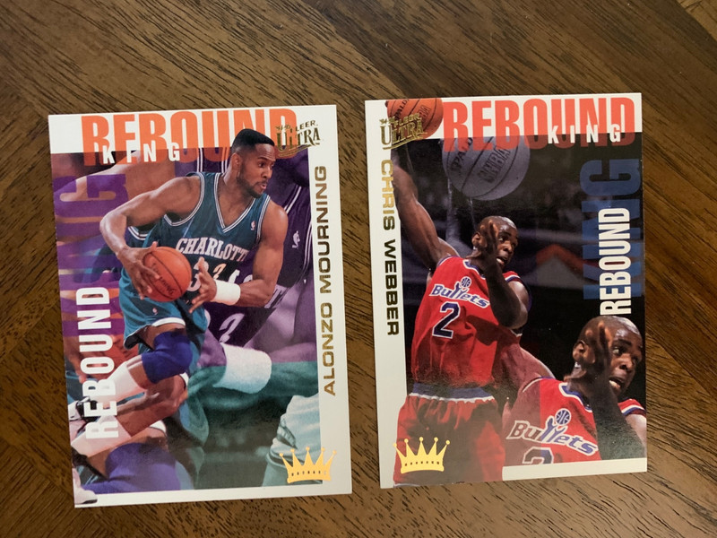 Chris Webber - 1994-95 Fleer Ultra - Rebound King Card #9 Of 10  & Alonzo Mourni