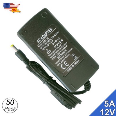 50Pcs 12V Power Supply 5A 60W Led Transformer For 5630 LED Strip light 3D Print