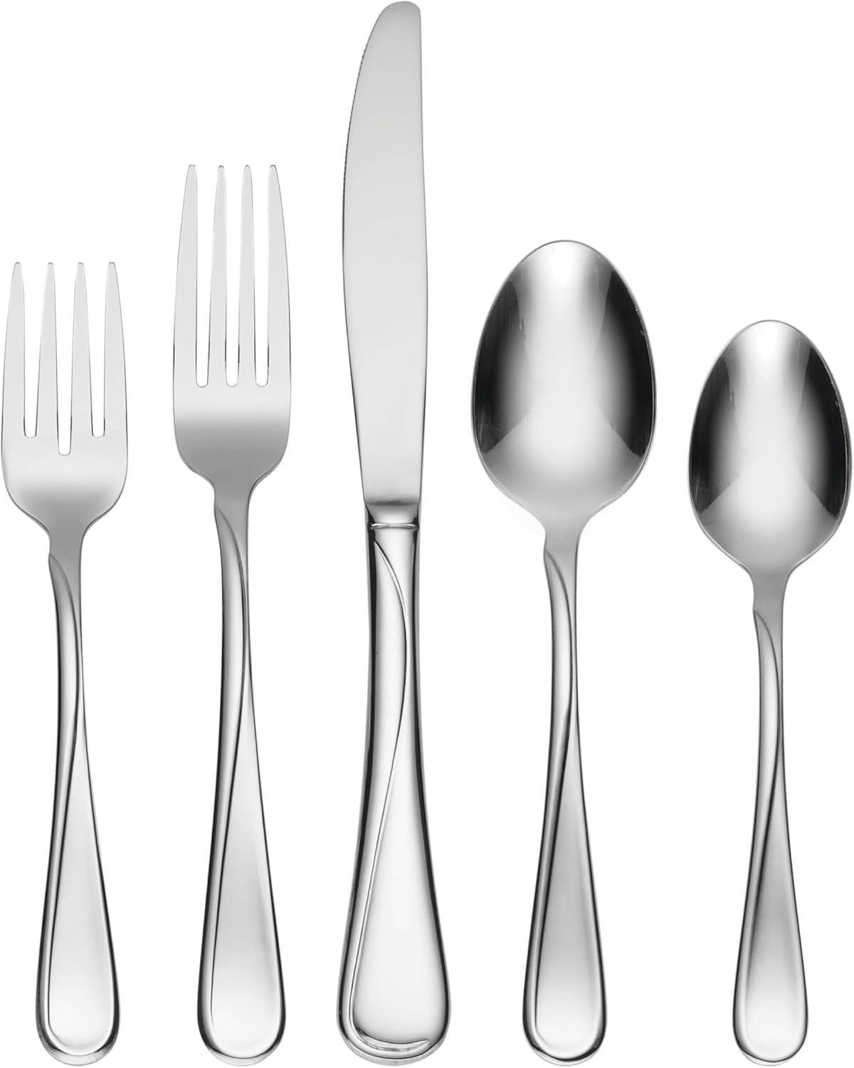 Flight Silverware Set for Dining Table, 65-Piece