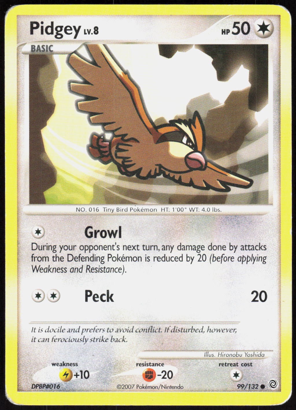 Pidgey 99 Secret Wonders - Pokemon MP (Common)