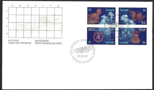 CANADA 1987 SHIPWRECKS FIRST DAY COVER !! M147