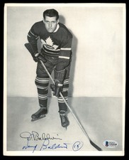 Doug Baldwin Signed 1945-54 Quaker Oats 8x10 Photo Maple Leafs Beckett #Y92510
