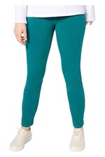 Denim Co. Women's Active Duo Stretch Slim Straight Pant Spruce Green