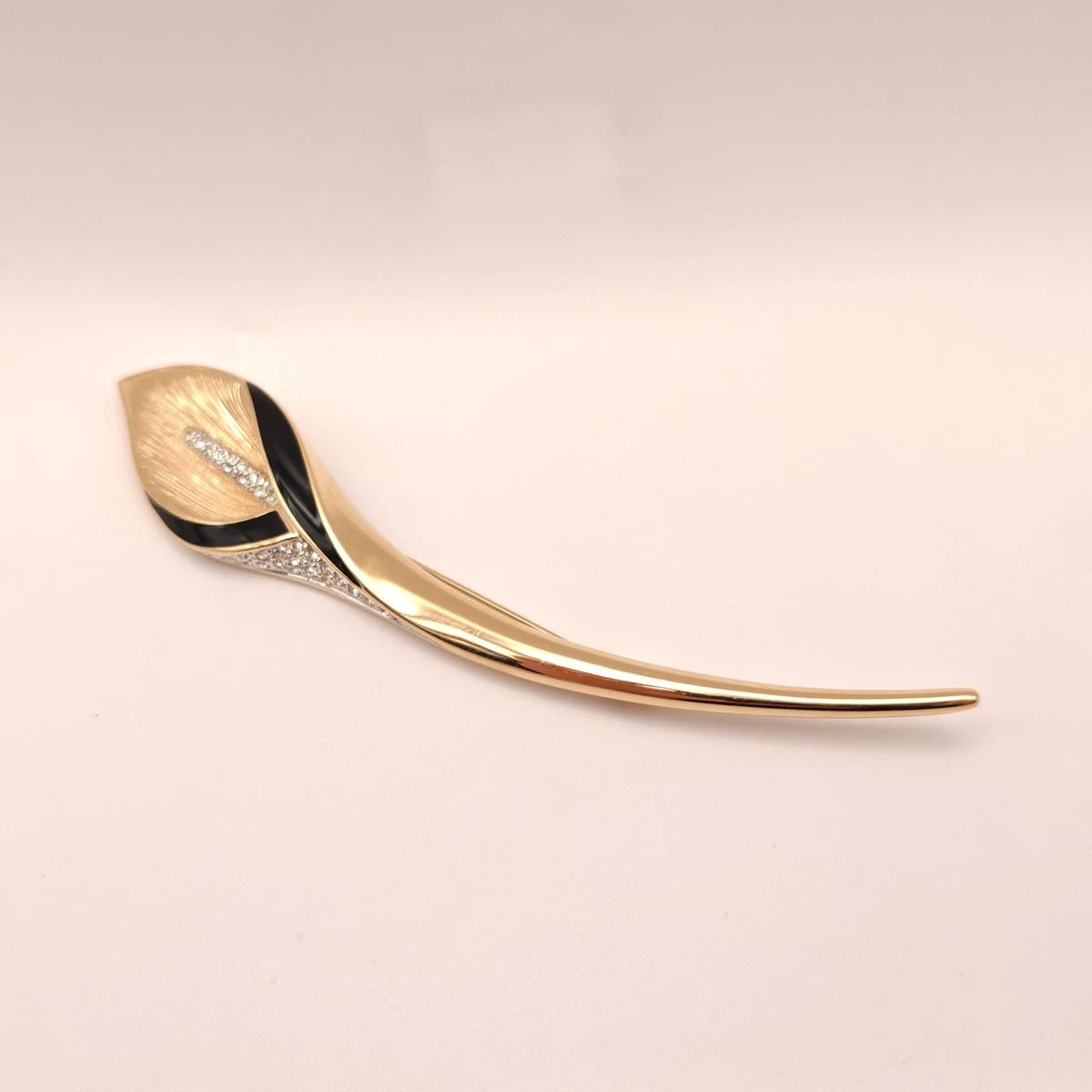 ⭐ Pierre Lang Brosche Anstecknadel Stecker Pin Anhänger Perle Stein Gold 063 ⭐