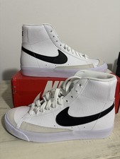 Nike Blazer Mid '77 GS-DA4086-100-WHITE/BLACK-US Size 5Y