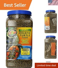 Aquatic Turtle Food Growth Formula, 54 oz - Easy Floating Nutrition for Turtles