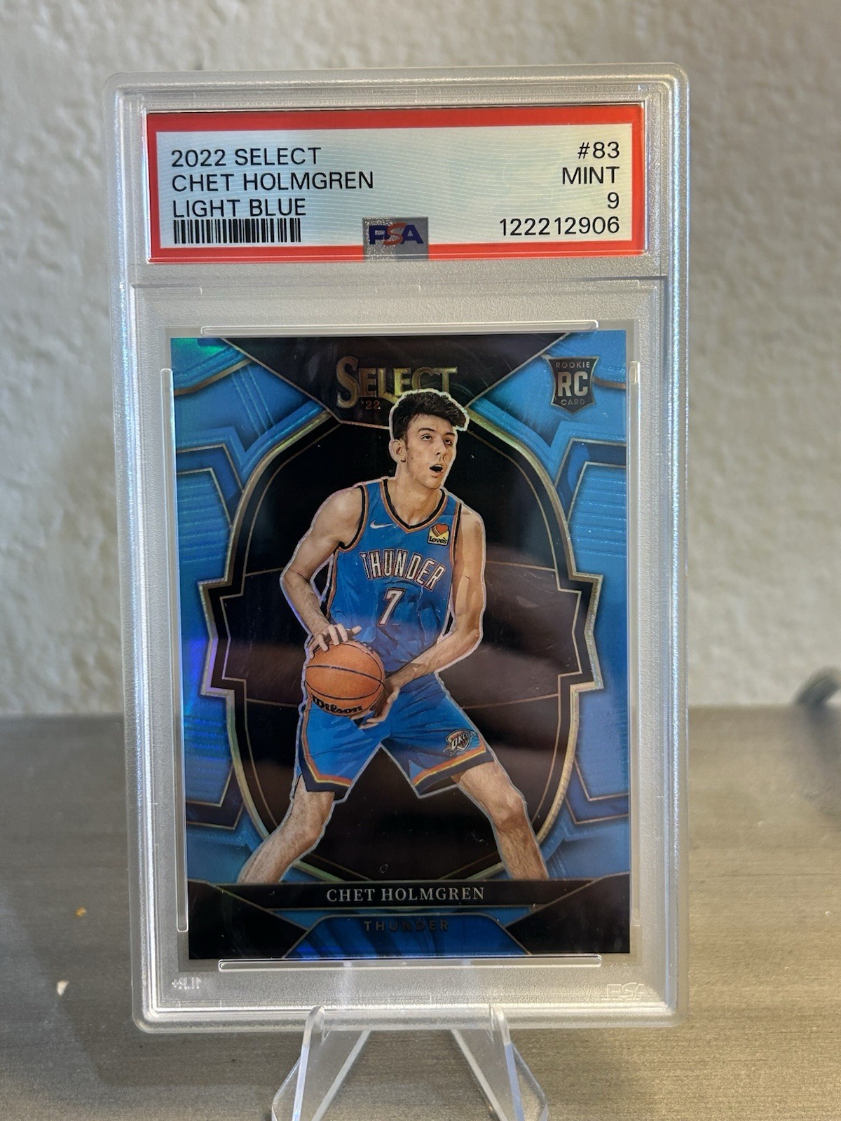 2022-23 Panini Select - Concourse Chet Holmgren #83 Light Blue Prizm /299 (RC)