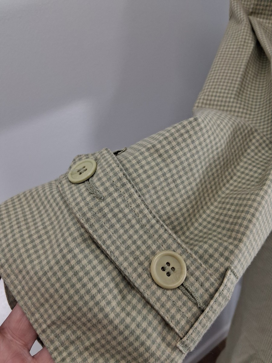 London Fog Plaid Trench Coat Womens 6 Belted Double Breasted