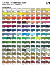 Vallejo Model Color Acrylic Paints 17ml (0.57oz.) Assorted Colors