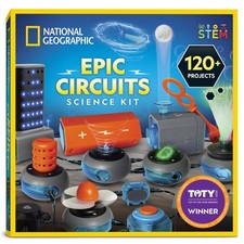 National Geographic Circuit Maker Kit - Electronics Kit for Kids with 120 Ele...