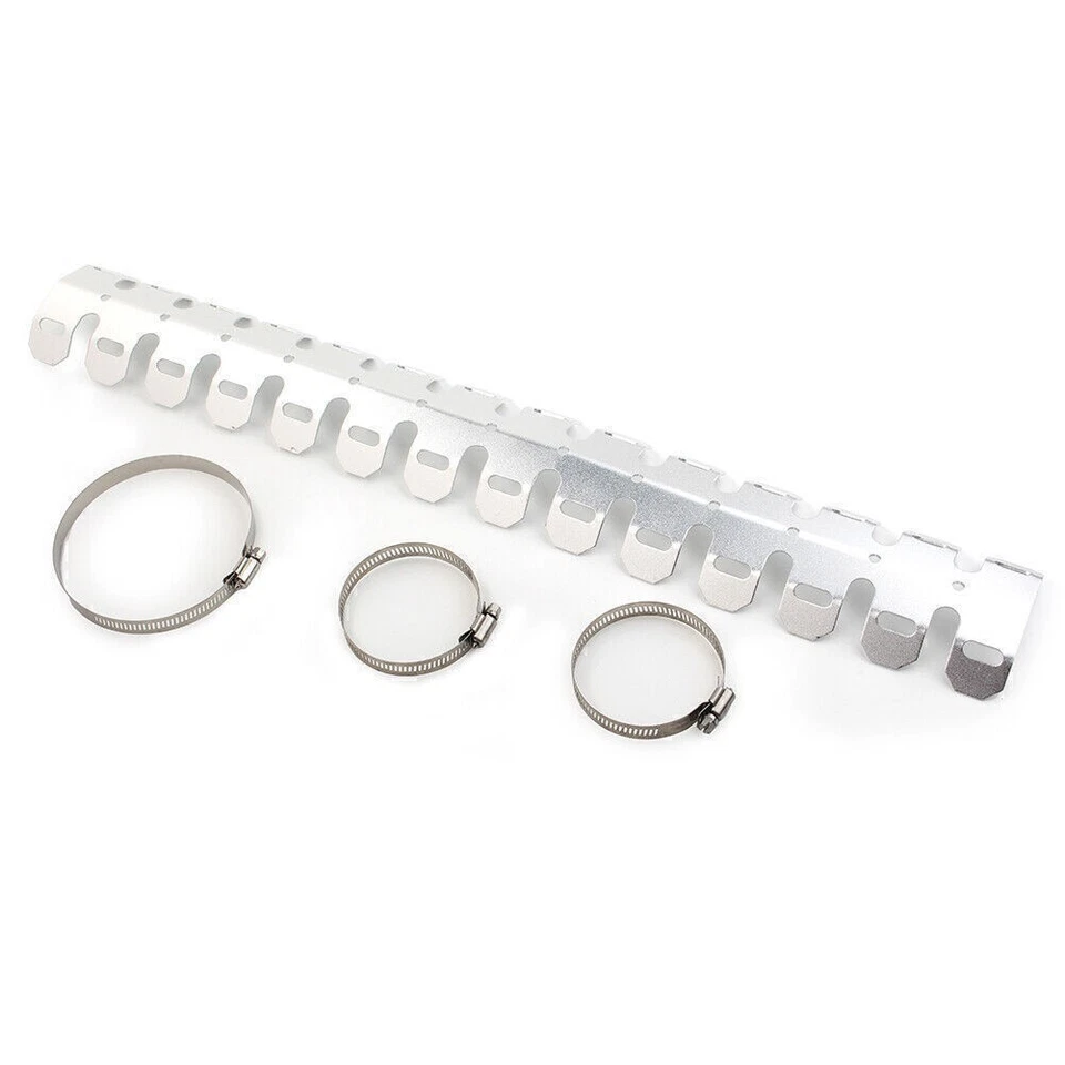 Motorcycle Exhaust Muffler Pipe Heat Shield Cover Heel Guard Dirt Bike Silver - Imagem 2 de 4
