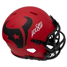 Matt Schaub Signed Houston Texans Rave Mini Helmet JSA Witness COA