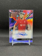 Harvey Elliott 2022 Topps Finest Auto - Liverpool FC