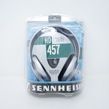 Sennheiser HD 457 Stereo Wired Silver Headphones Enhanced Bass