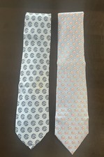 Lot Of 2 Vineyard Vines Silk Tie American Flag  S Blue Red Good