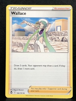 Wallace #166/195 Silver Tempest Uncommon Trainer - Pokemon Card