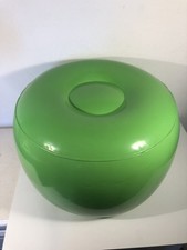 Pouf gonflable vintage Space Age Prisunic vert pomme