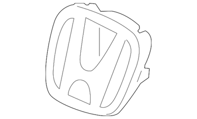Genuine Honda Base Front Grille Emblem 71122-SXS-A01 | eBay