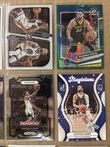 2023-24 Panini Basketball Stephen Curry 12 Card Lot! Prizm Donruss Hoops - Picture 3 of 5