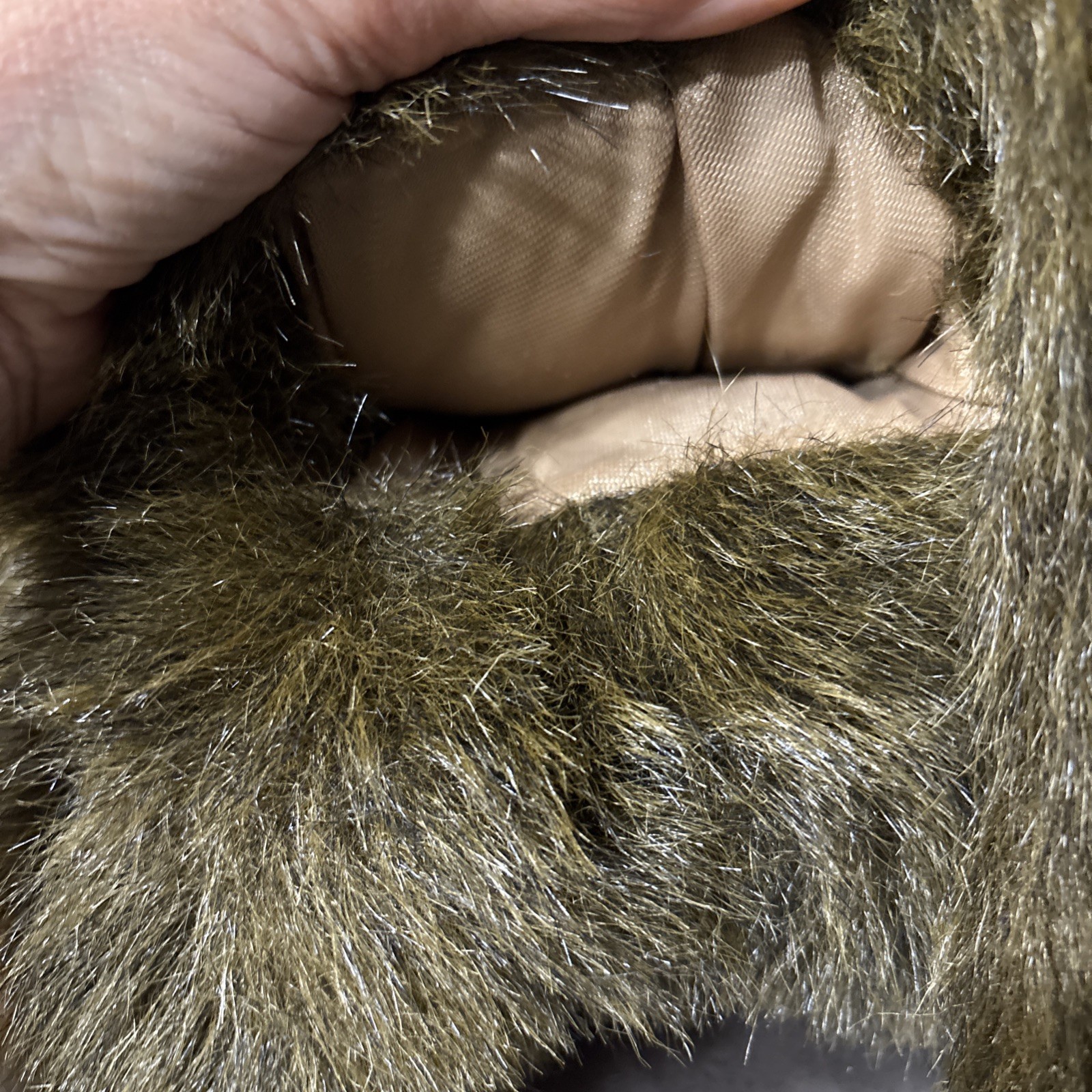 Hosung Brown Monkey Hand Puppet 10" Plush Flocked Face Vintage Chimp Squeak 1994