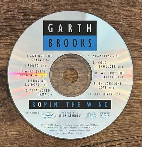 Ropin' the Wind by Garth Brooks (CD, Sep-1991, Capitol Nashville)