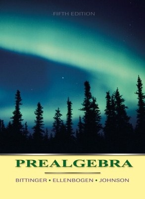 PREALGEBRA (5TH EDITION) By Marvin L. Bittinger & David J. Ellenbogen **Mint**