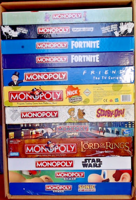 MONOPOLY LOT OF 12 * HIGH QUALITY GAMES  * SHIPS FREE! Best Offer!