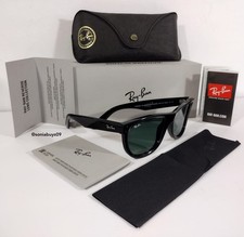 Ray-Ban Wayfarer Reverse Sunglasses, RB R0502S, Polished Black, Dark Green