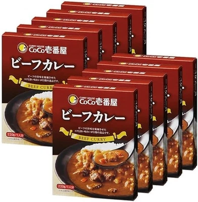 CoCo Ichibanya Beef Curry 220g x 10 set Retort Food Room Temperature From Japan