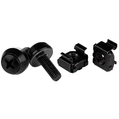StarTech.com M5 x 12mm Screws and Cage Nuts - 100 Pack - M5 Mounting Screws and