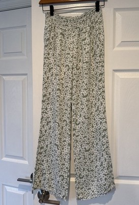 O'Neill Johnny Bridgette Ditsy Floral-Print -Sage, Aloe- Beach Pants size Small
