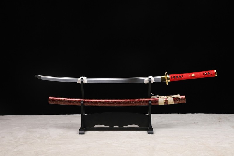Battle Ready Hand Polished Red JP Samurai Sword Katana 9260 Spring Steel Sharp