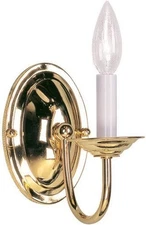 Livex Lighting 4151-02 Wall Sconce with No Shades, Polished Brass